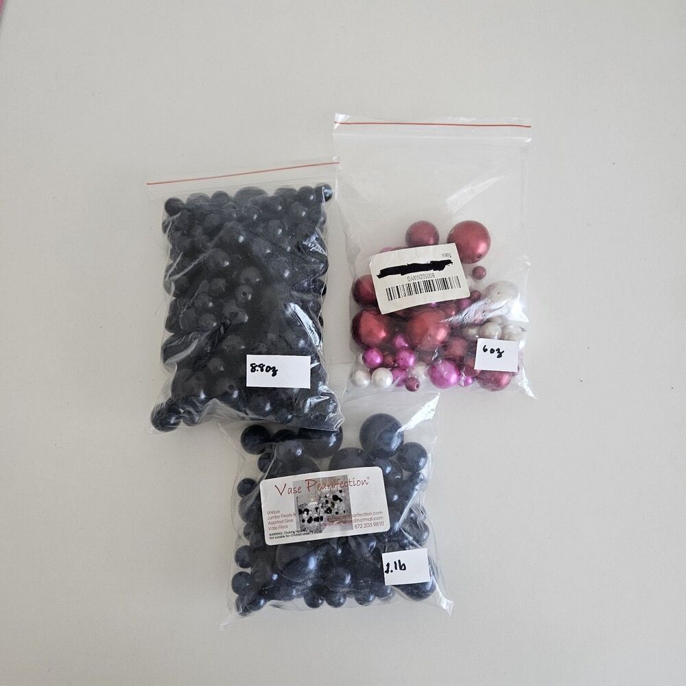 Multi Size Vase Filler Balls Beads DIY Crafts Decor 1.15lbs